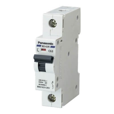 MCB 1P 6A 6kA 240VAC BBD1061CNV